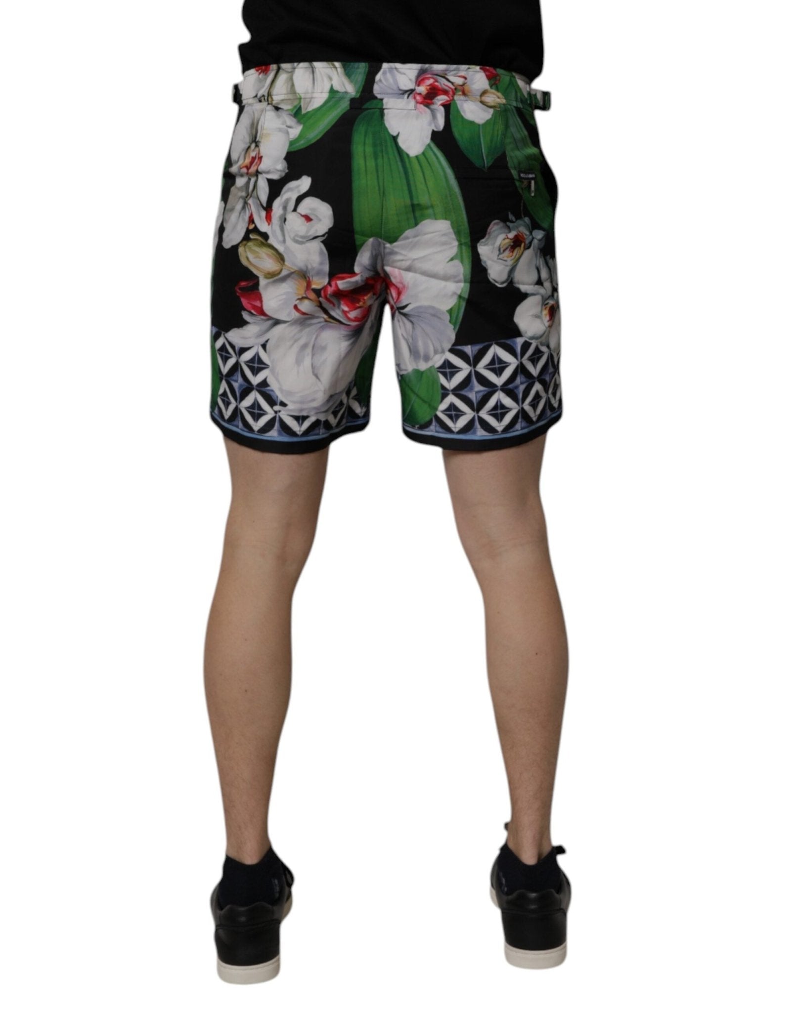 Dolce & Gabbana Multicolor Floral Polyester Men Bermuda Shorts - Sandy Store ByNet