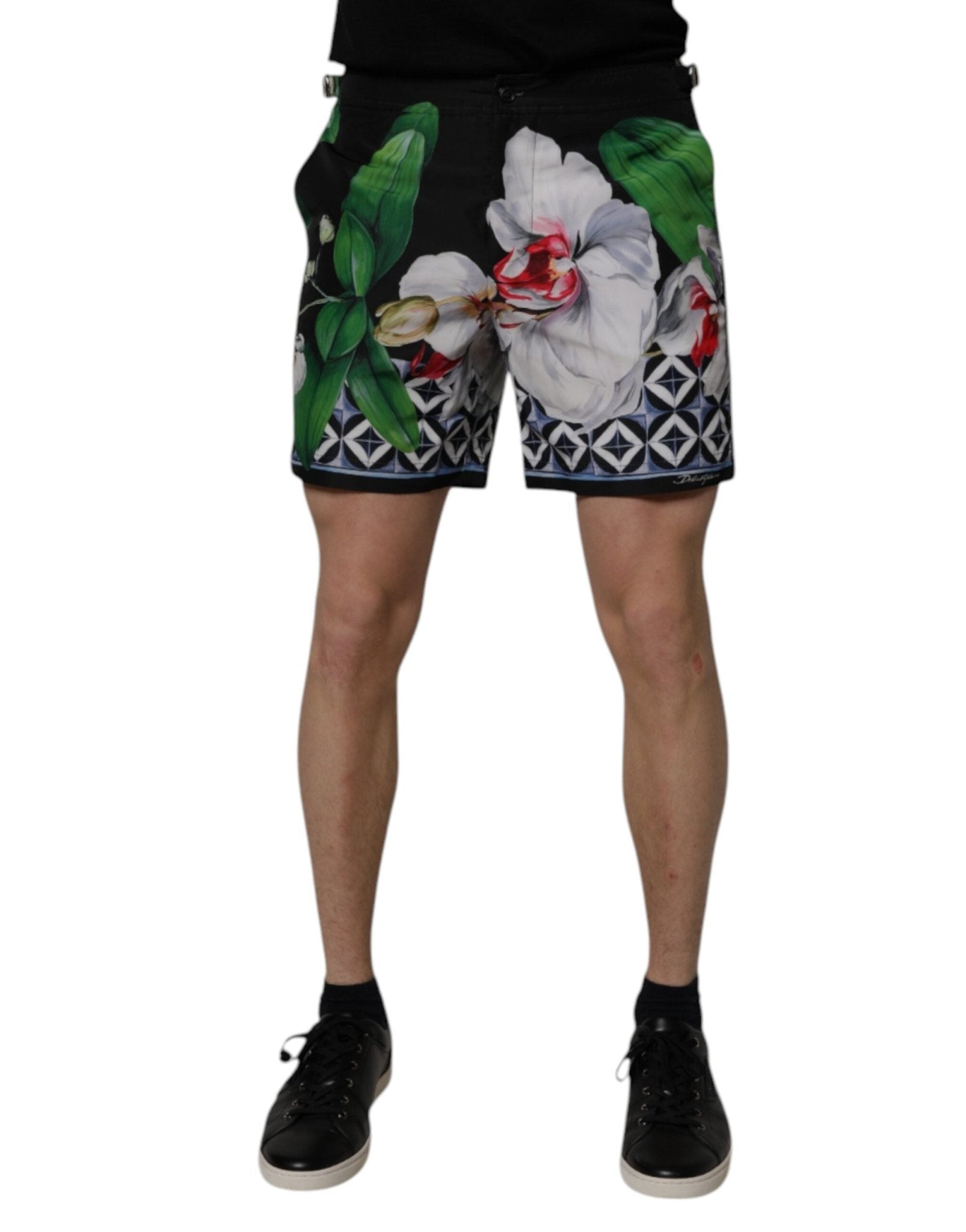 Dolce & Gabbana Multicolor Floral Polyester Men Bermuda Shorts - Sandy Store ByNet