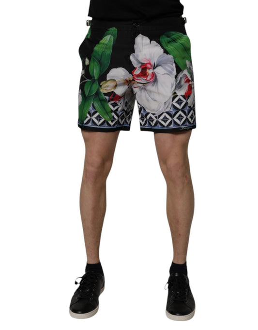 Dolce & Gabbana Multicolor Floral Polyester Men Bermuda Shorts - Sandy Store ByNet