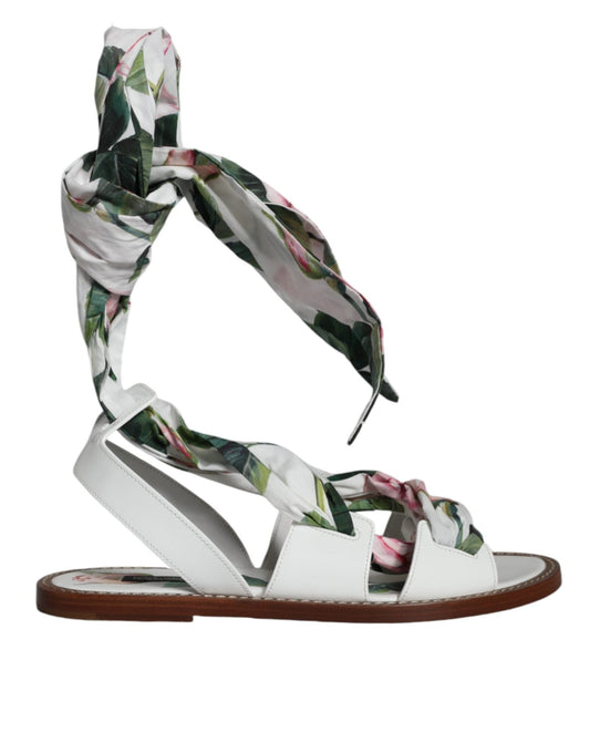 Dolce & Gabbana Multicolor Floral Print Ankle Wrap Sandals Shoes – EU36/US6 par Dolce & Gabbana | Disponible sur Sandy Store ByNet