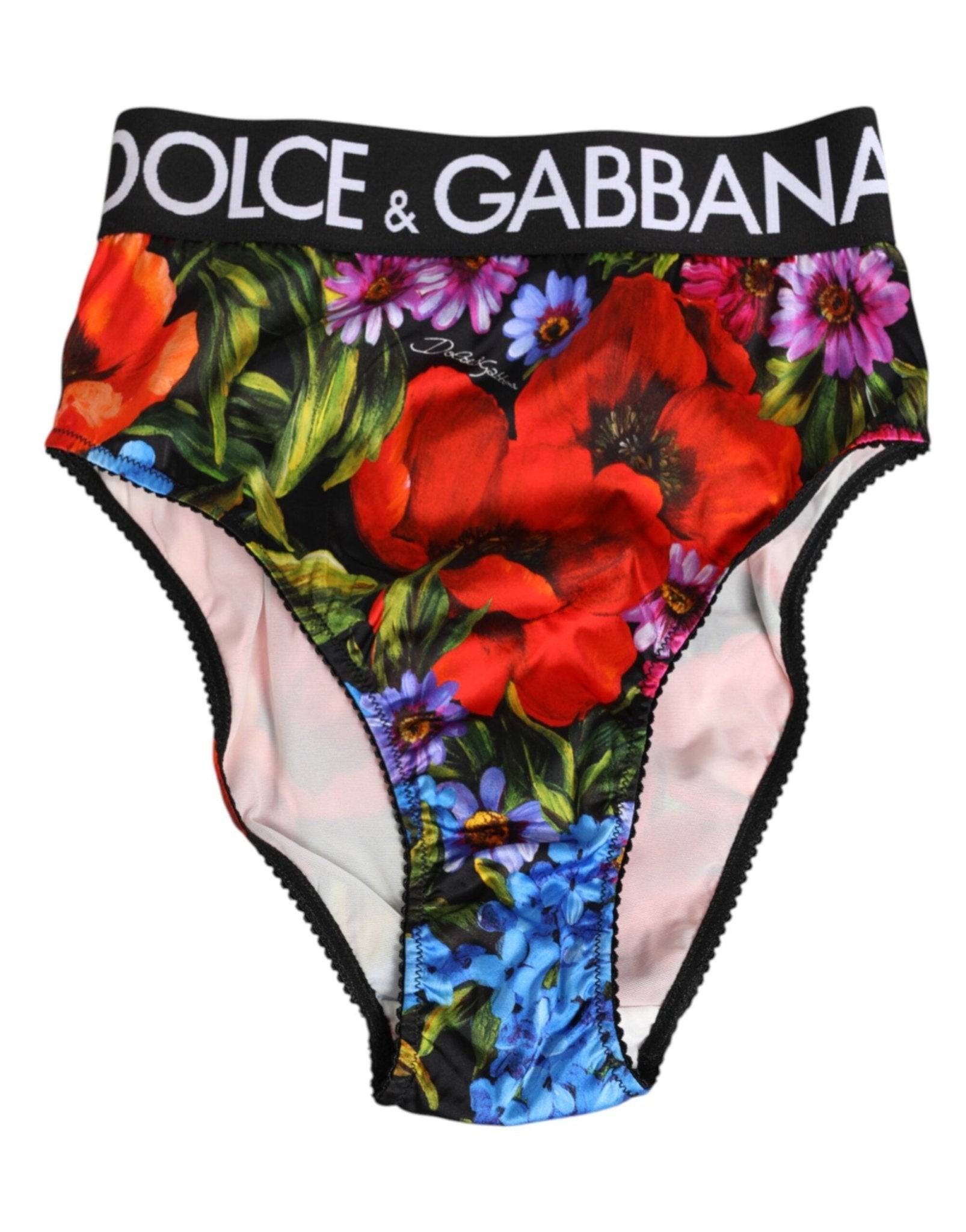 Dolce & Gabbana Multicolor Floral Print High Waist Panty Underwear – IT1 | XS par Dolce & Gabbana | Disponible sur Sandy Store ByNet