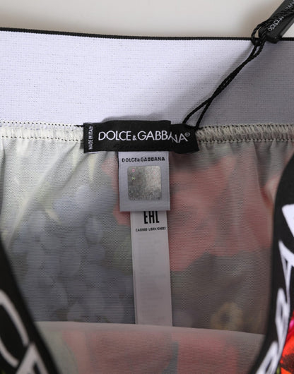 Dolce & Gabbana Multicolor Floral Print High Waist Panty Underwear – IT1 | XS par Dolce & Gabbana | Disponible sur Sandy Store ByNet