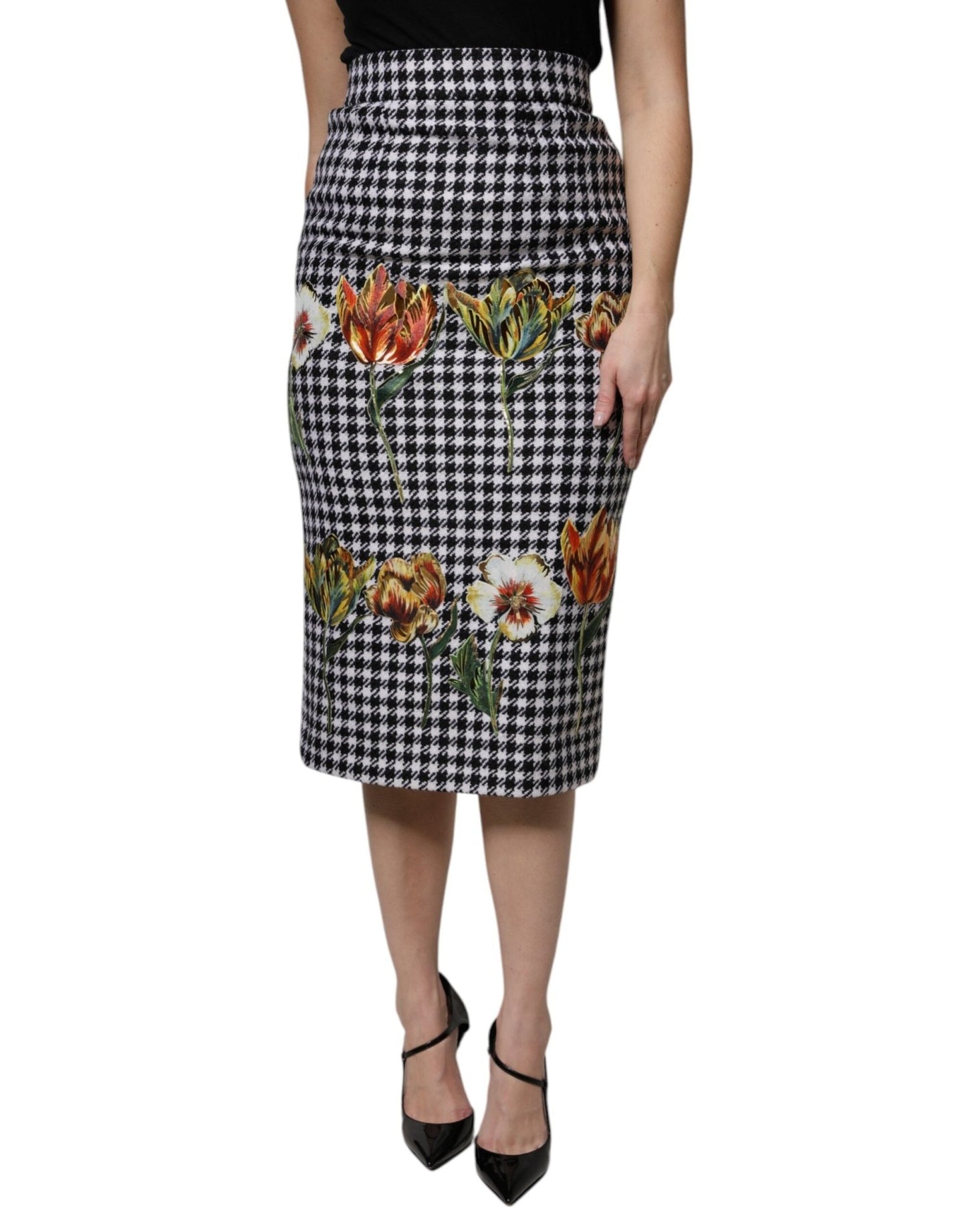 Dolce & Gabbana Multicolor Floral Print High Waist Pencil Cut Skirt – IT36 | XS par Dolce & Gabbana | Disponible sur Sandy Store ByNet