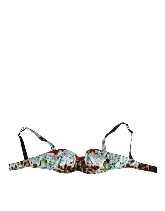 Dolce & Gabbana Multicolor Floral Semi Padded Balconette Underwear – IT2 | S par Dolce & Gabbana | Disponible sur Sandy Store ByNet