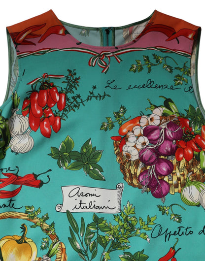 Dolce & Gabbana Multicolor Floral Silk Sleeveless Tank Top - Sandy Store ByNet