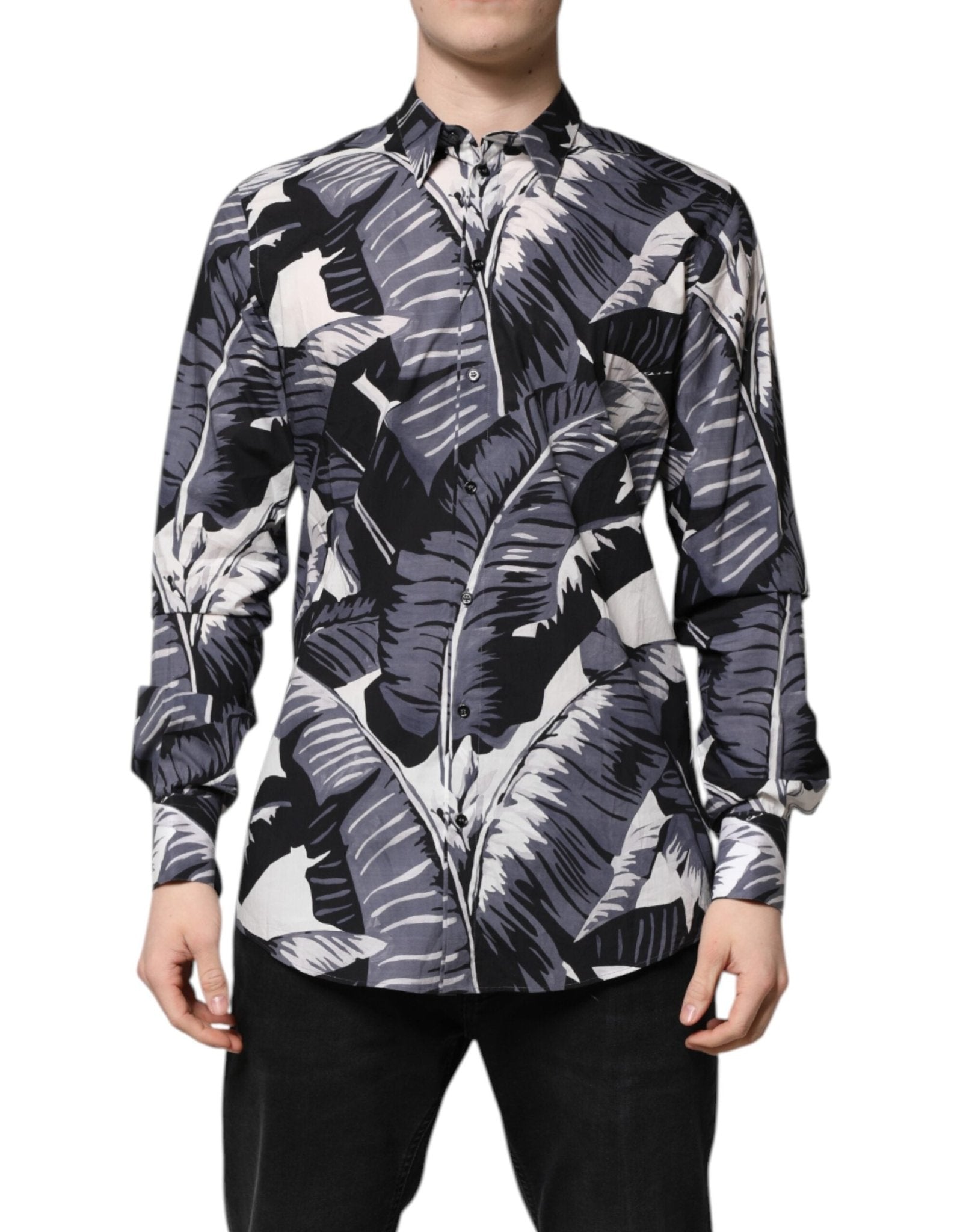 Dolce & Gabbana Multicolor GOLD Cotton Banana Leaf Print Shirt – IT41 | L par Dolce & Gabbana | Disponible sur Sandy Store ByNet