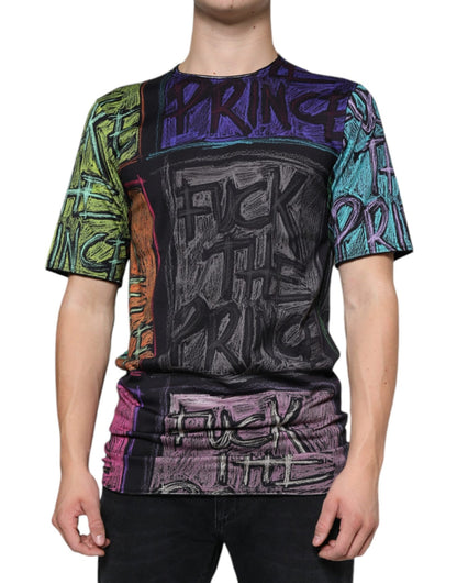 Dolce & Gabbana Multicolor Graphic Print Cotton T-shirt – IT44 | XS par Dolce & Gabbana | Disponible sur Sandy Store ByNet