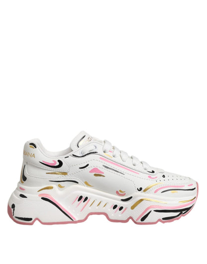 Dolce & Gabbana Multicolor Hand Painted DAYMASTER Sneaker Shoes – EU35/US4.5 par Dolce & Gabbana | Disponible sur Sandy Store ByNet