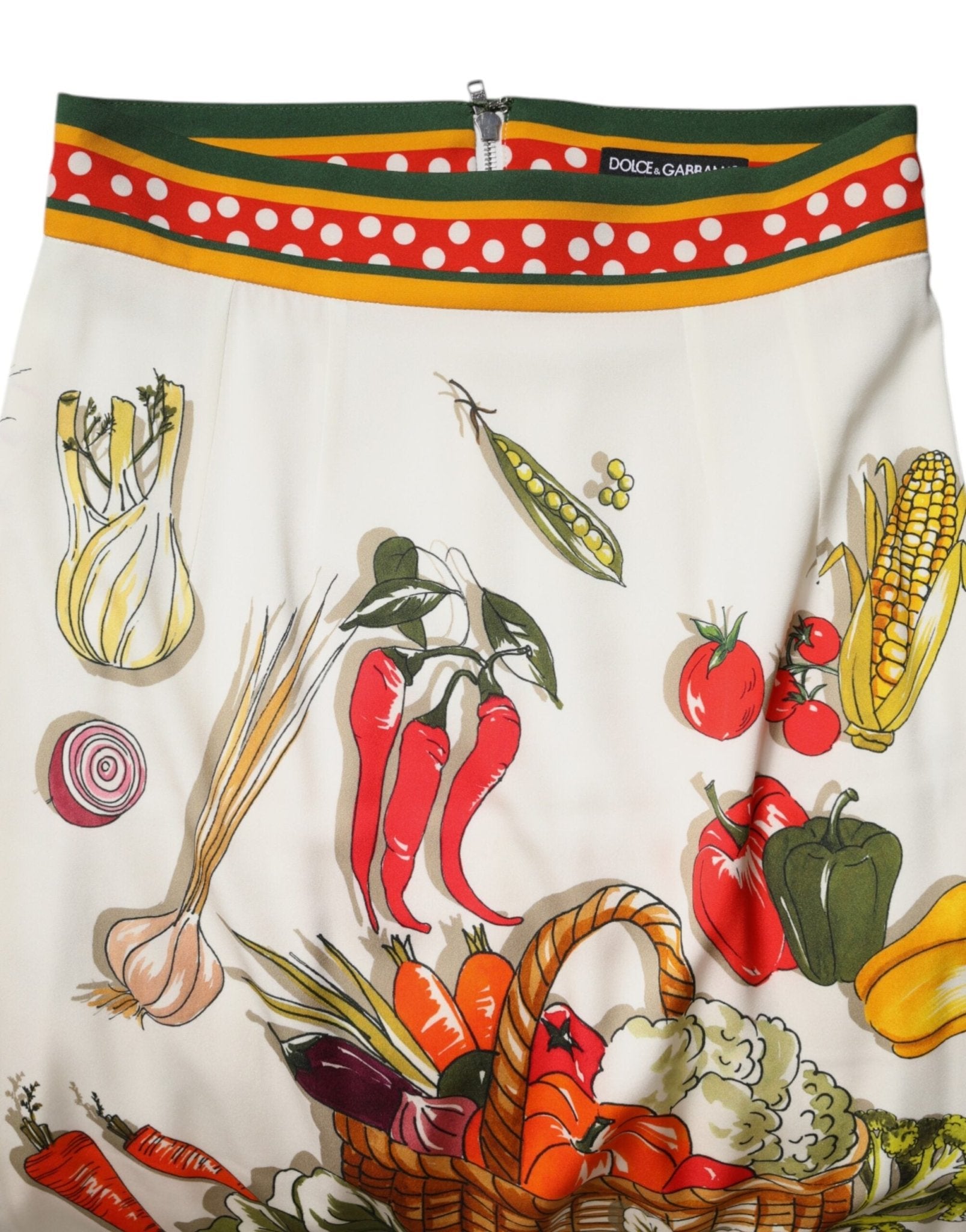 Dolce & Gabbana Multicolor High Waist Pencil Cut Midi Skirt - Sandy Store ByNet