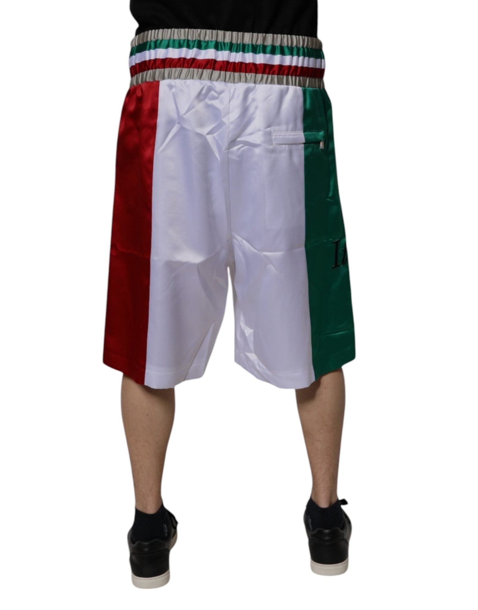Dolce & Gabbana Multicolor Italia Polyester Bermuda Shorts - Sandy Store ByNet