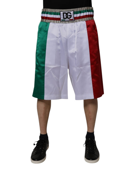 Dolce & Gabbana Multicolor Italia Polyester Bermuda Shorts - Sandy Store ByNet