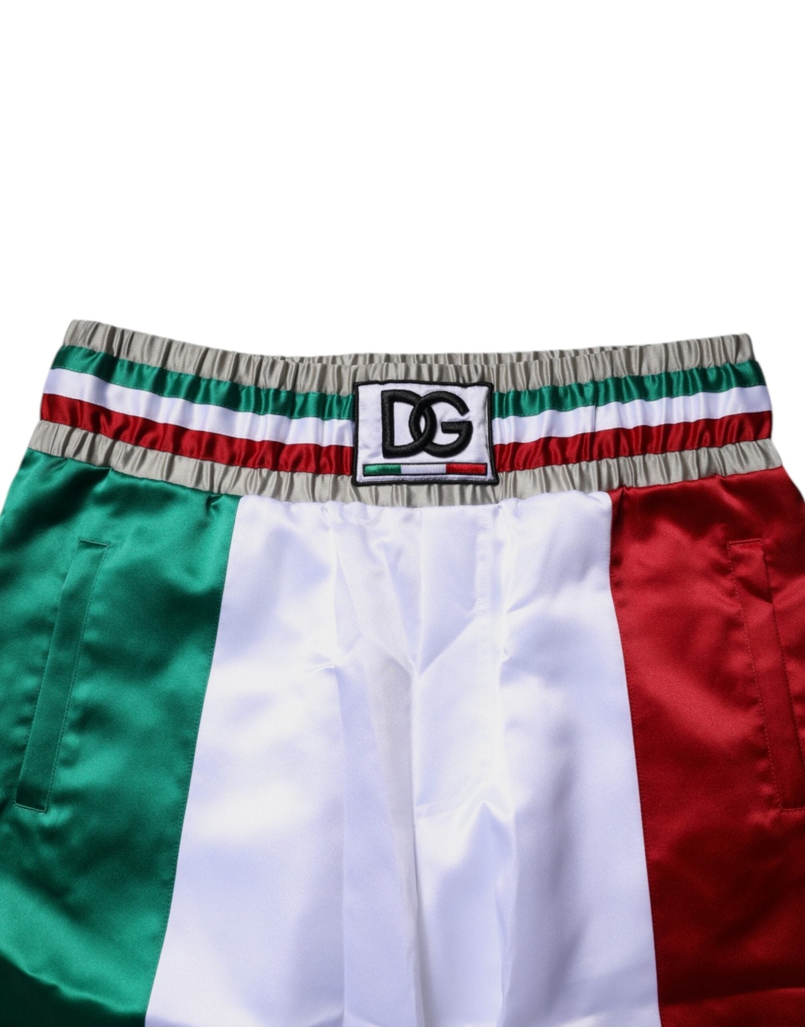 Dolce & Gabbana Multicolor Italia Polyester Bermuda Shorts - Sandy Store ByNet