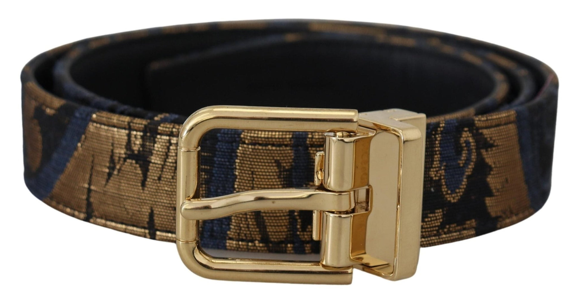 Dolce & Gabbana Multicolor Jacquard Leather Logo Buckle Belt – 75 cm / 30 Inches par Dolce & Gabbana | Disponible sur Sandy Store ByNet