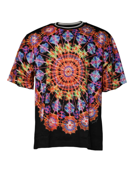 Dolce & Gabbana Multicolor Kaleidoscope Men Short Sleeves T-shirt – IT58 | 3XL par Dolce & Gabbana | Disponible sur Sandy Store ByNet
