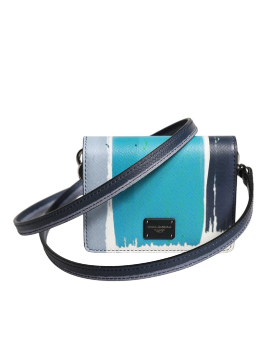 Dolce & Gabbana Multicolor Leather DG Logo Bifold Card Holder Wallet - Sandy Store ByNet