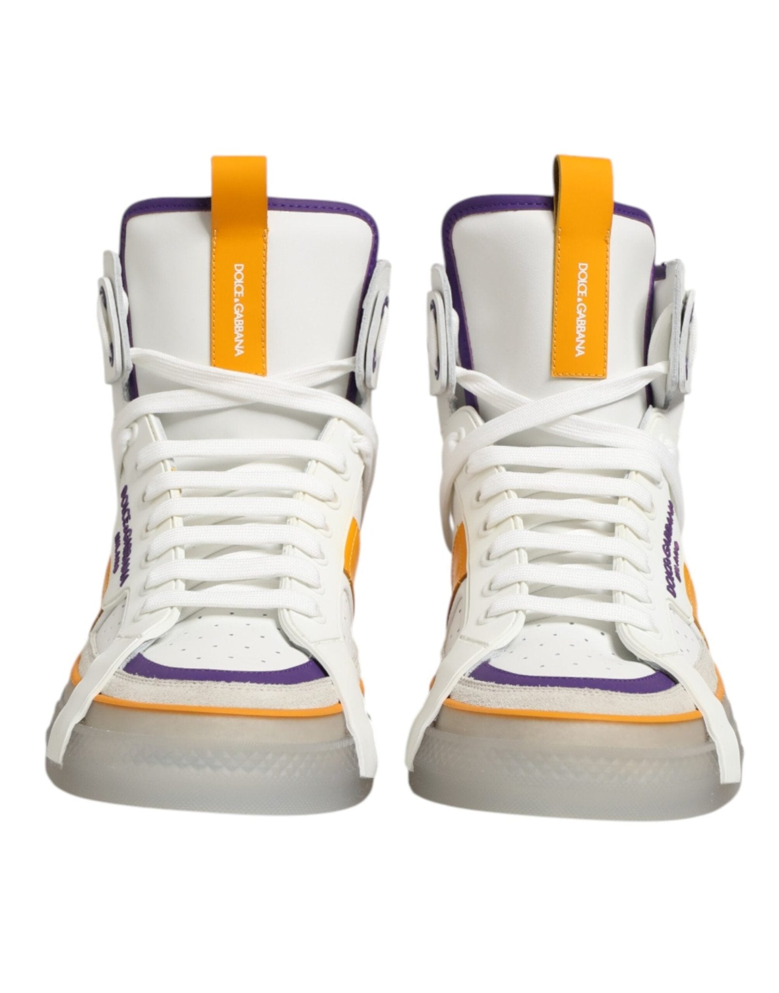 Dolce & Gabbana Multicolor Leather High Top Men Sneakers Shoes – EU44/US11 par Dolce & Gabbana | Disponible sur Sandy Store ByNet