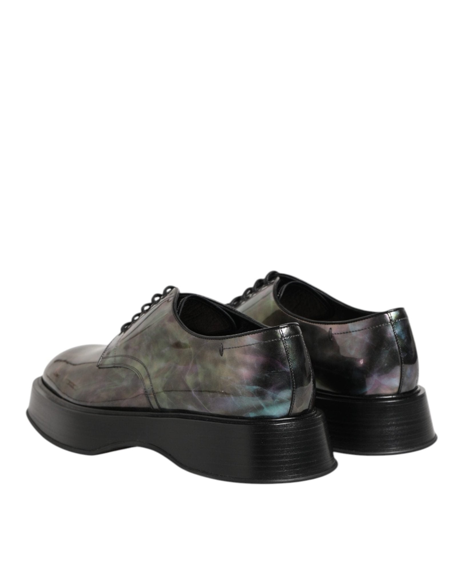 Dolce & Gabbana Multicolor Leather Lace - up Men Formal Derby Shoes – EU39.5/US6.5 par Dolce & Gabbana | Disponible sur Sandy Store ByNet