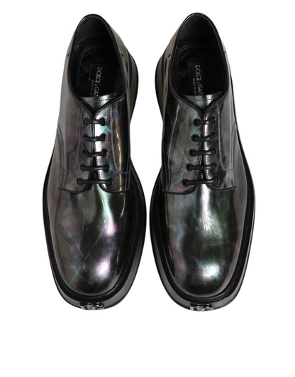 Dolce & Gabbana Multicolor Leather Lace - up Men Formal Derby Shoes – EU39.5/US6.5 par Dolce & Gabbana | Disponible sur Sandy Store ByNet