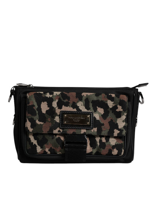 Dolce & Gabbana Multicolor Leopard Jacquard Crossbody Bag - Sandy Store ByNet