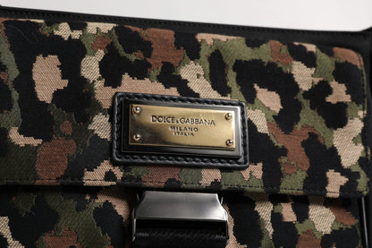 Dolce & Gabbana Multicolor Leopard Jacquard Crossbody Bag - Sandy Store ByNet