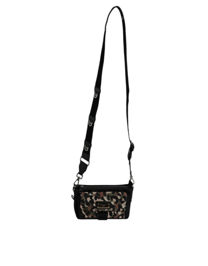 Dolce & Gabbana Multicolor Leopard Jacquard Crossbody Bag - Sandy Store ByNet