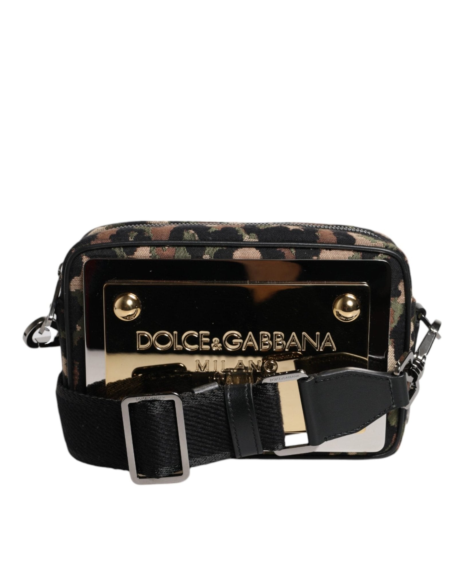 Dolce & Gabbana Multicolor Leopard Jacquard DG Logo Crossbody Bag - Sandy Store ByNet