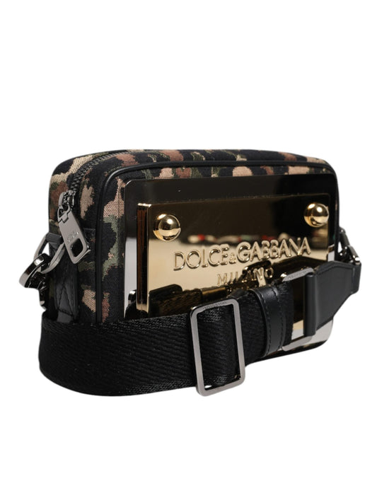 Dolce & Gabbana Multicolor Leopard Jacquard DG Logo Crossbody Bag - Sandy Store ByNet