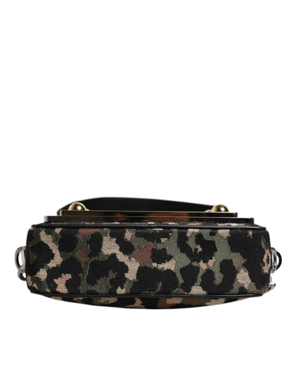 Dolce & Gabbana Multicolor Leopard Jacquard DG Logo Crossbody Bag - Sandy Store ByNet