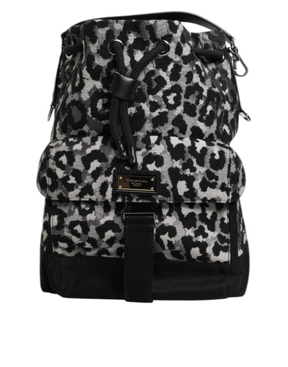 Dolce & Gabbana Multicolor Leopard Jacquard Hobo Crossbody Borse Bag – par Dolce & Gabbana | Disponible sur Sandy Store ByNet