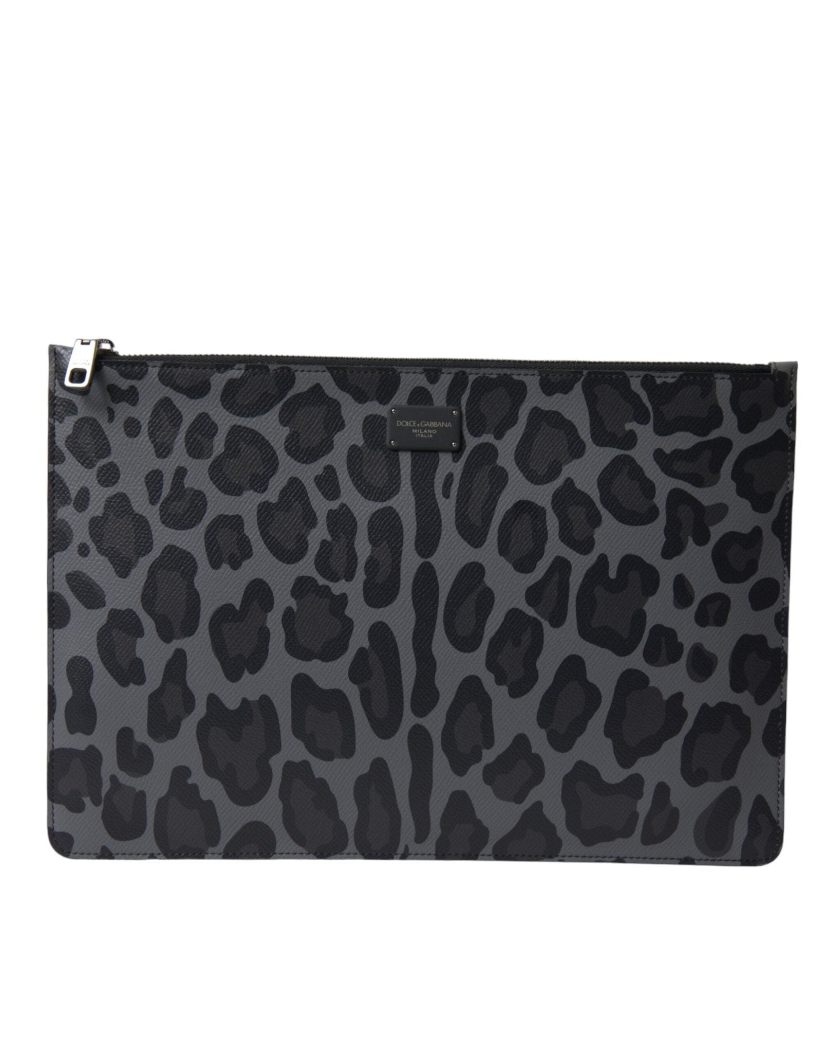 Dolce & Gabbana Multicolor Leopard Jacquard Logo Plaque Document Briefcase Bag – par Dolce & Gabbana | Disponible sur Sandy Store ByNet