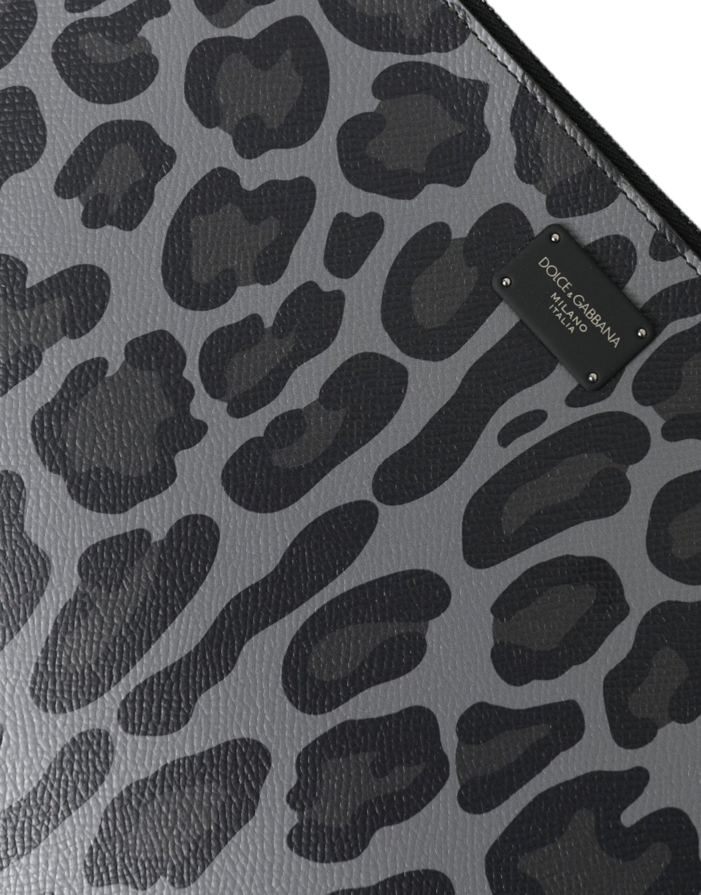 Dolce & Gabbana Multicolor Leopard Jacquard Logo Plaque Document Briefcase Bag – par Dolce & Gabbana | Disponible sur Sandy Store ByNet
