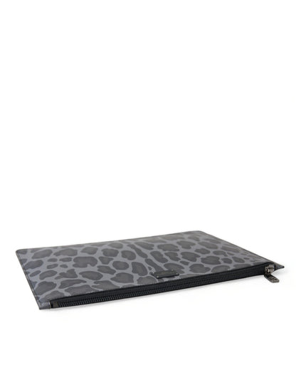 Dolce & Gabbana Multicolor Leopard Jacquard Logo Plaque Document Briefcase Bag – par Dolce & Gabbana | Disponible sur Sandy Store ByNet