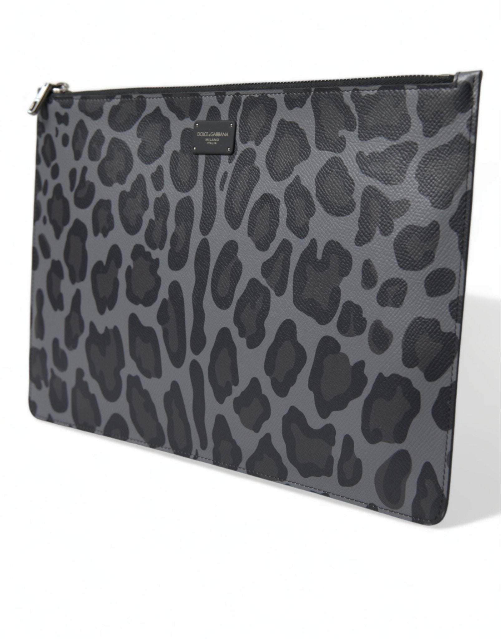 Dolce & Gabbana Multicolor Leopard Jacquard Logo Plaque Document Briefcase Bag – par Dolce & Gabbana | Disponible sur Sandy Store ByNet