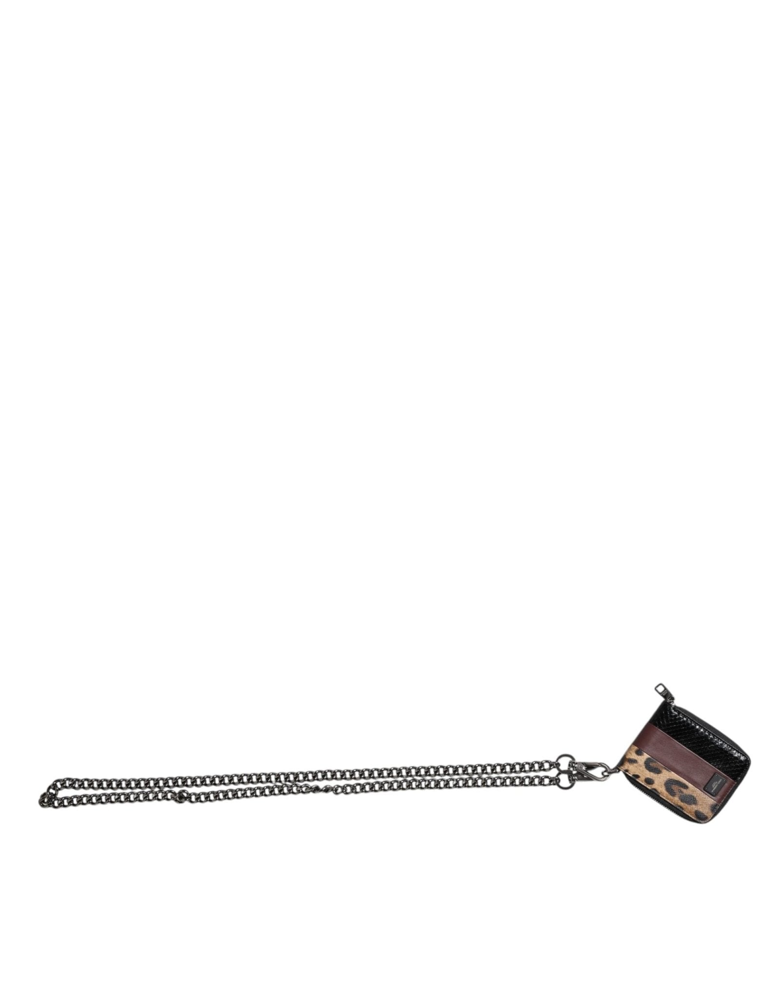 Dolce & Gabbana Multicolor Leopard Leather DG Bifold Card Holder Wallet - Sandy Store ByNet