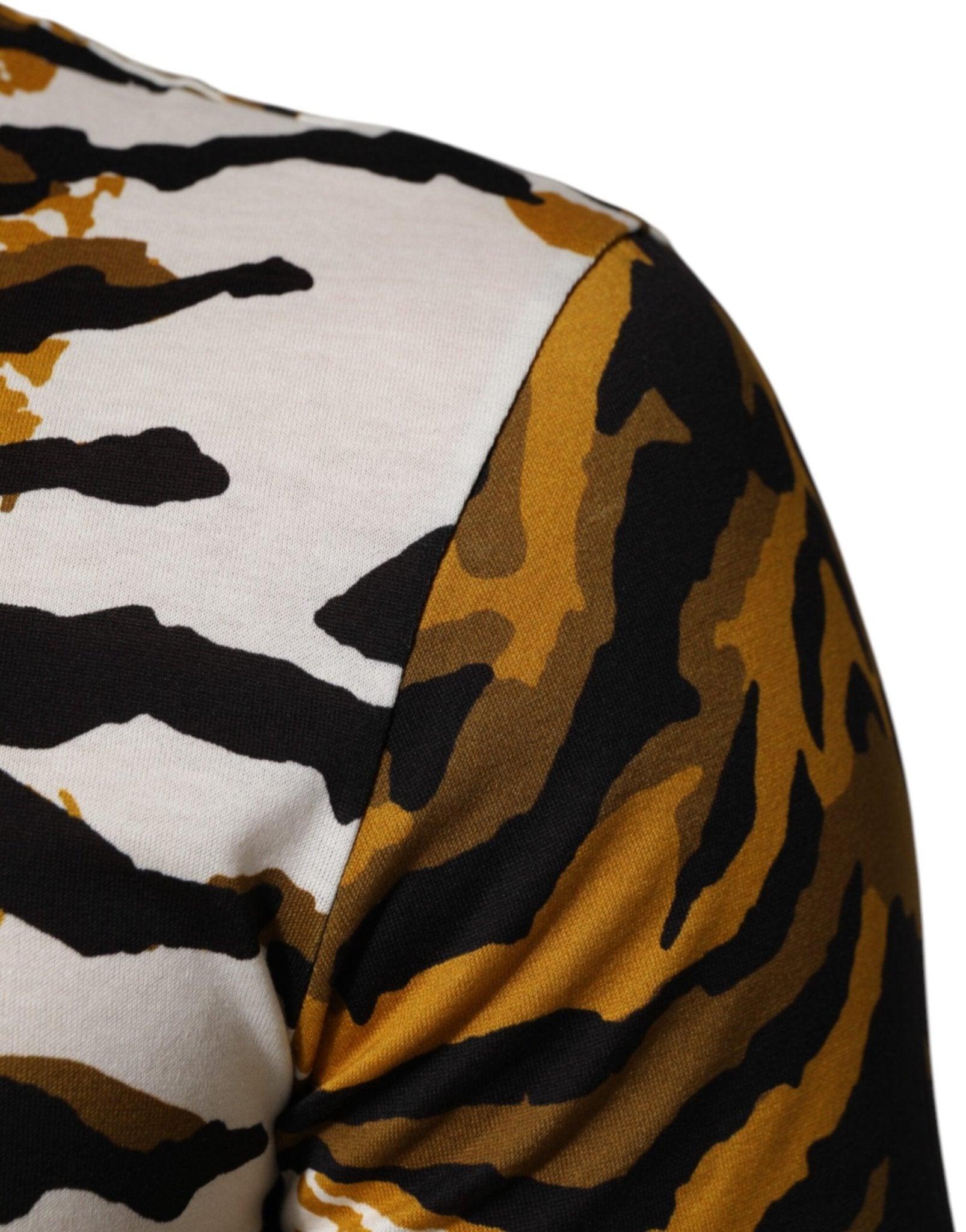 Dolce & Gabbana Multicolor Leopard Palm Leaf Men Crew Neck T-shirt – IT44 | XS par Dolce & Gabbana | Disponible sur Sandy Store ByNet