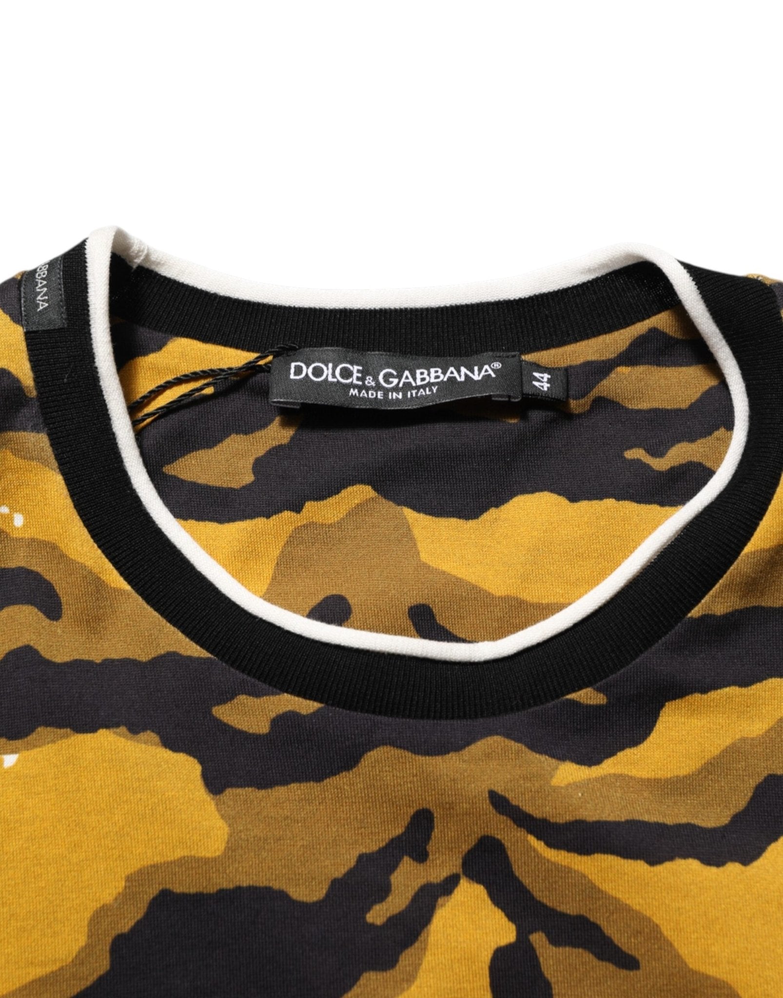 Dolce & Gabbana Multicolor Leopard Palm Leaf Men Crew Neck T-shirt – IT44 | XS par Dolce & Gabbana | Disponible sur Sandy Store ByNet