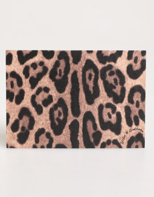 Dolce & Gabbana Multicolor Leopard Print Envelope Paper Post Card Holder – par Dolce & Gabbana | Disponible sur Sandy Store ByNet