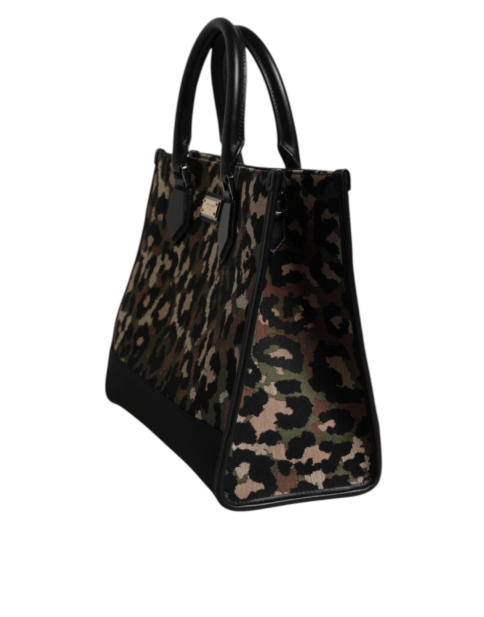 Dolce & Gabbana Multicolor Leopard Shopping Tote Shoulder Bag - Sandy Store ByNet