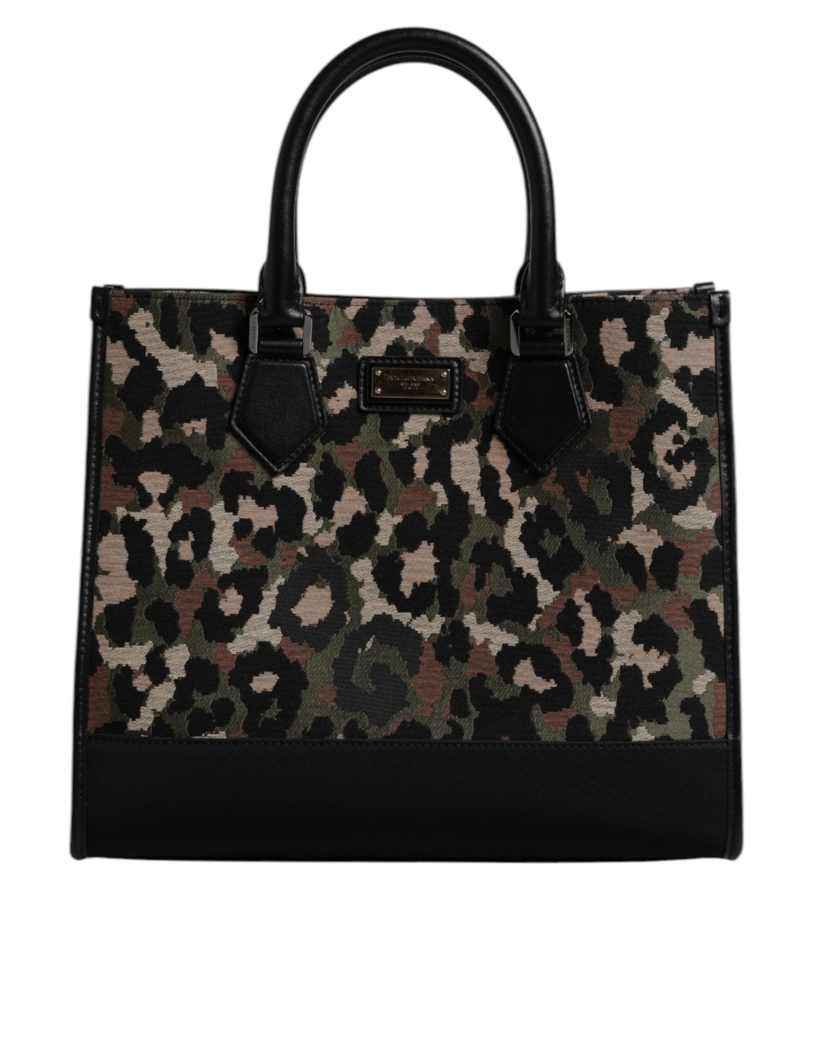 Dolce & Gabbana Multicolor Leopard Shopping Tote Shoulder Bag - Sandy Store ByNet