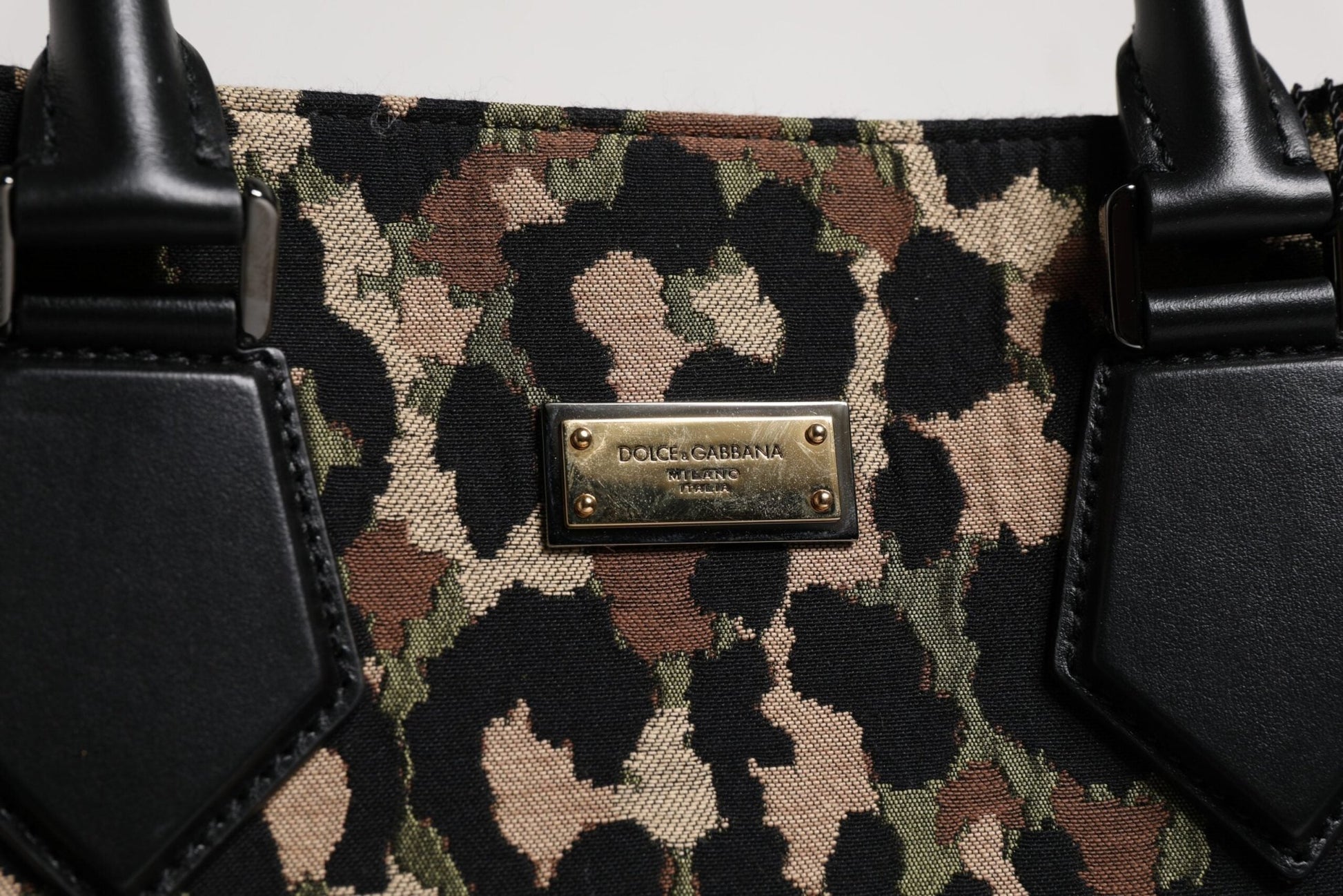 Dolce & Gabbana Multicolor Leopard Shopping Tote Shoulder Bag - Sandy Store ByNet