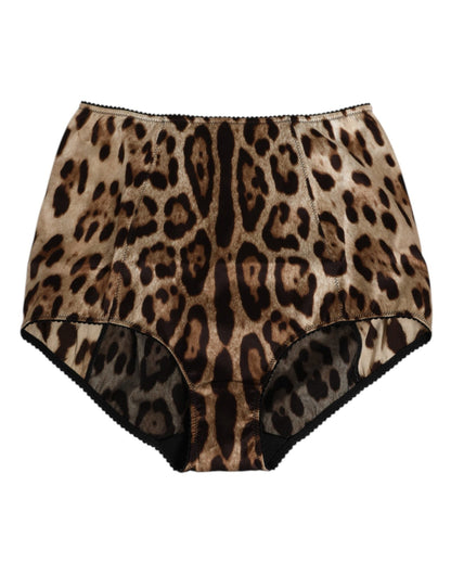 Dolce & Gabbana Multicolor Leopard Silk High Waist Girdle Underwear – IT2 | S par Dolce & Gabbana | Disponible sur Sandy Store ByNet