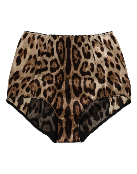 Dolce & Gabbana Multicolor Leopard Silk High Waist Girdle Underwear – IT2 | S par Dolce & Gabbana | Disponible sur Sandy Store ByNet