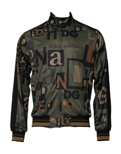 Dolce & Gabbana Multicolor Logo Full Zip Men Bomber Sweater – IT52 | XL par Dolce & Gabbana | Disponible sur Sandy Store ByNet