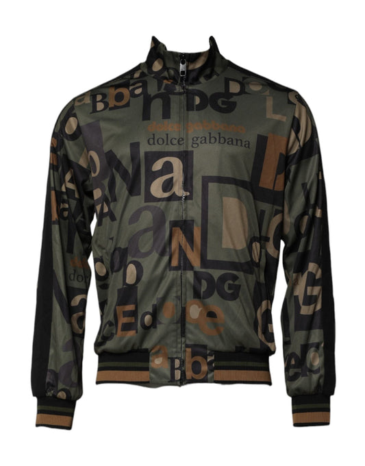 Dolce & Gabbana Multicolor Logo Full Zip Men Bomber Sweater – IT52 | XL par Dolce & Gabbana | Disponible sur Sandy Store ByNet