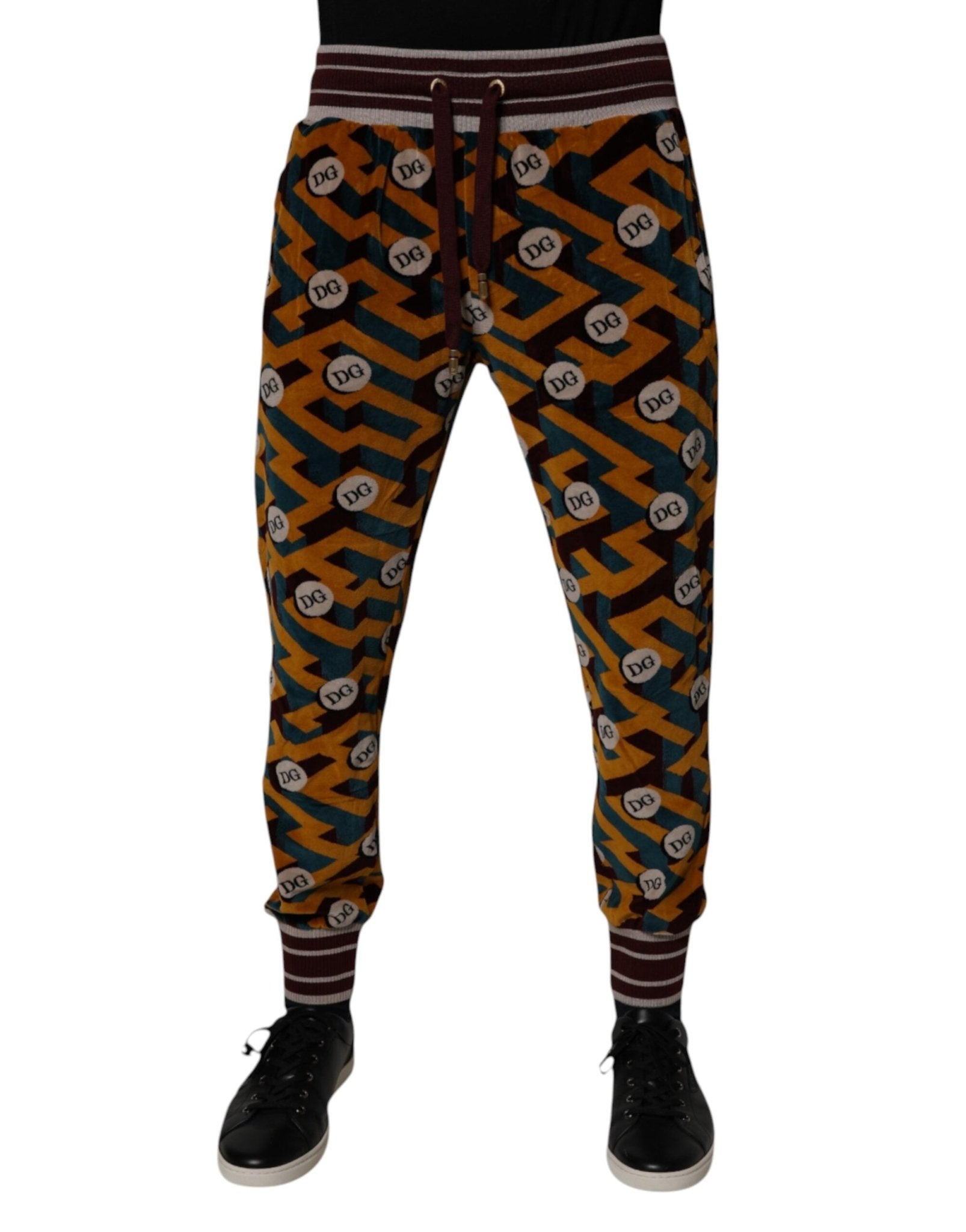 Dolce & Gabbana Multicolor Logo Monogram Jogger Sweatpants Pants – IT44 | XS par Dolce & Gabbana | Disponible sur Sandy Store ByNet