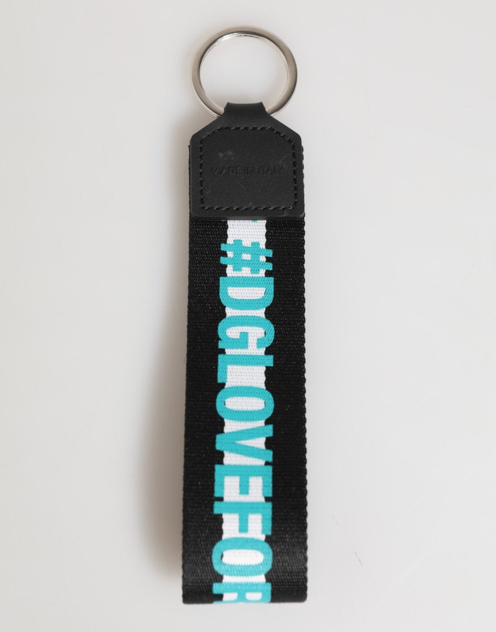 Dolce & Gabbana Multicolor Logo Polyester Brass Holder Keychain Keyring – par Dolce & Gabbana | Disponible sur Sandy Store ByNet