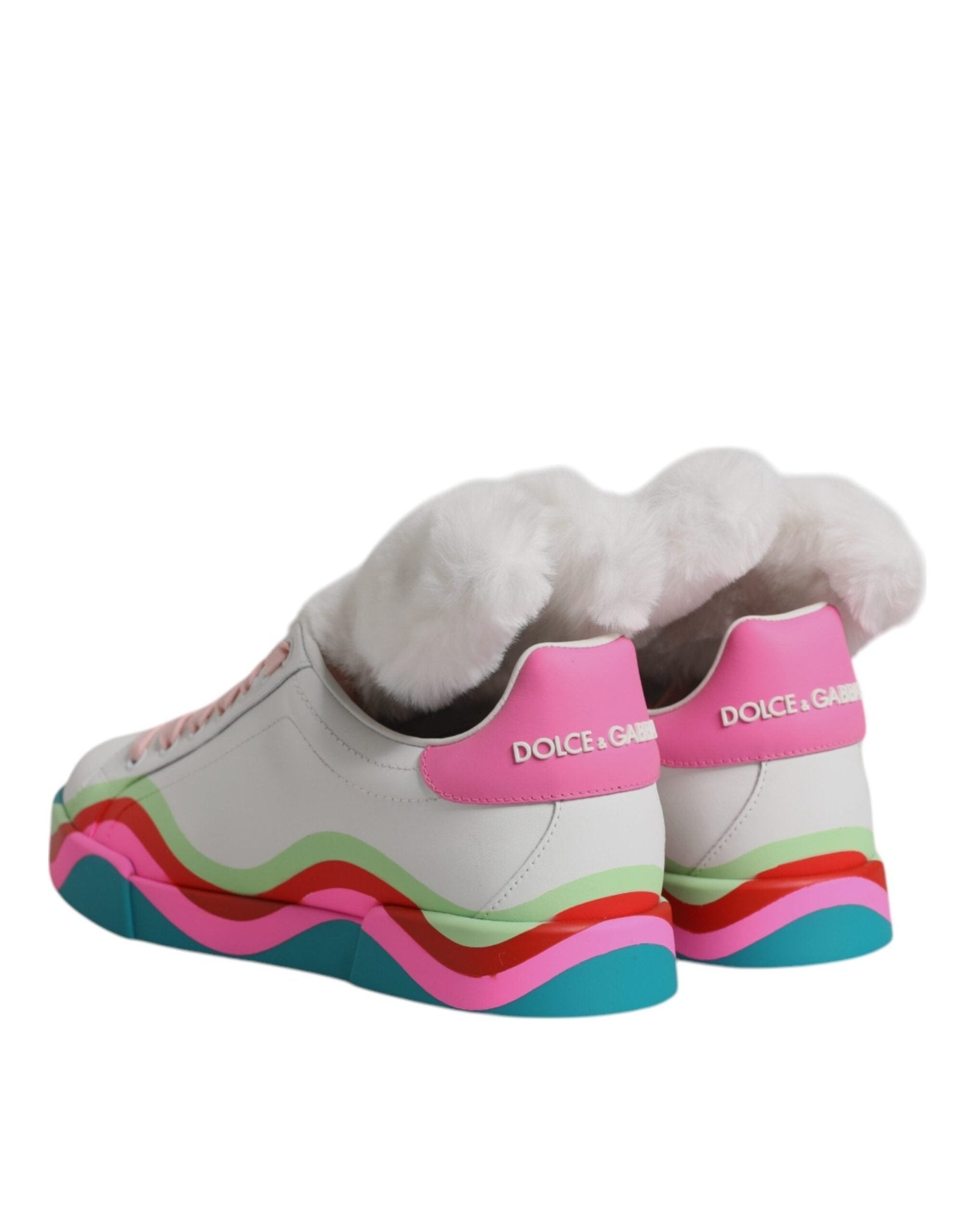 Dolce & Gabbana Multicolor Low Top Trainers Sneakers Shoes - Sandy Store ByNet