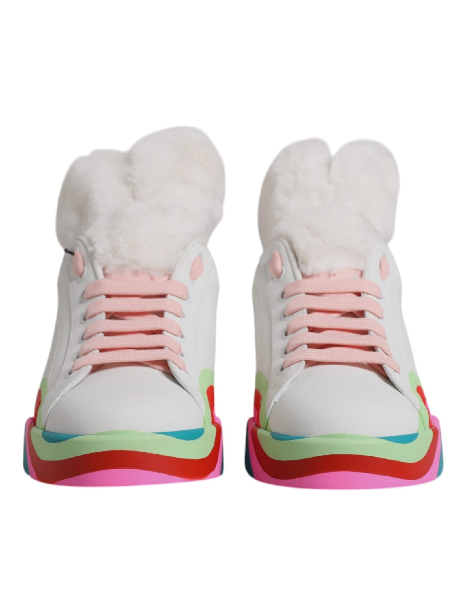 Dolce & Gabbana Multicolor Low Top Trainers Sneakers Shoes - Sandy Store ByNet