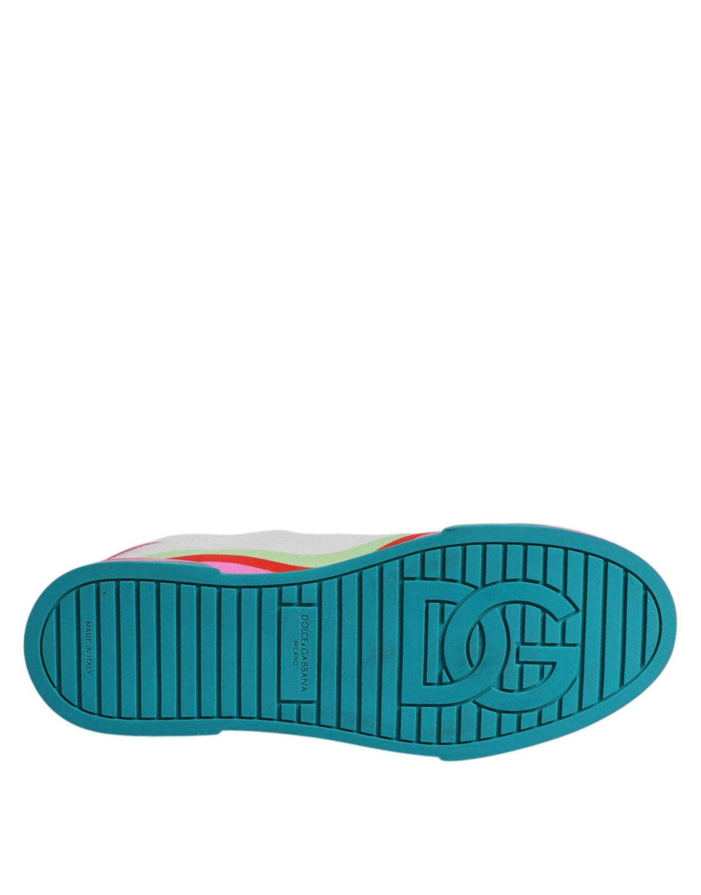 Dolce & Gabbana Multicolor Low Top Trainers Sneakers Shoes - Sandy Store ByNet