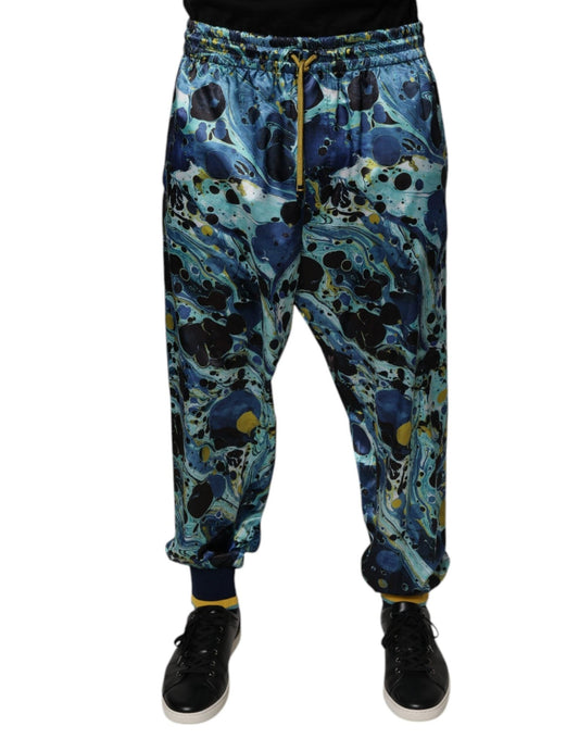 Dolce & Gabbana Multicolor Marble Print Jogger Men Sweatpants Pants – IT48 | M par Dolce & Gabbana | Disponible sur Sandy Store ByNet